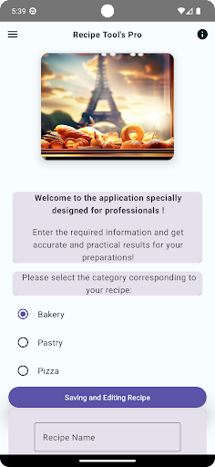 Android application Recipe Tools Pro screenshort