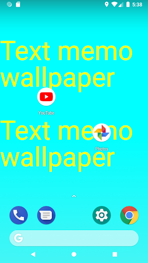 Android application Text Memo Wallpaper screenshort