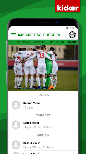 Android application Eintracht Ickern screenshort