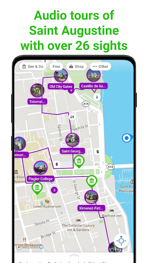 Android application Saint Augustine SmartGuide screenshort