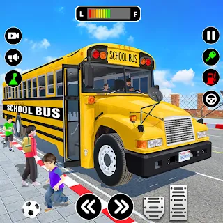 School Bus Driving Games 3D apk
