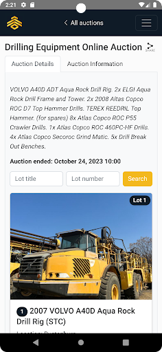Bid Buzz Auctions Screen 2