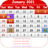 Japan Calendar 2021 icon