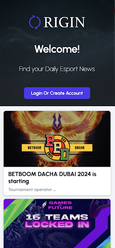 Origin Esport Screen 2