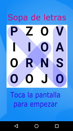 Android application Sopa de letras screenshort