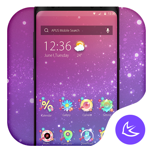 Lovely Colorful Candy Theme &H  Icon