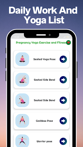 Pregnancy yoga exercise
