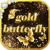 Gold Butterfly Theme Clauncher icon