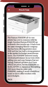Pantum P3305DW laser guide