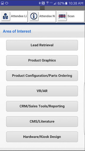 Android application Camgen Lead Retrieval screenshort