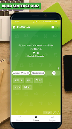 Icelandic Sentence Master Screen 3