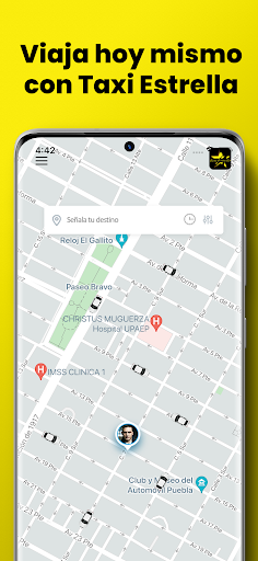 Android application Taxi Estrella screenshort