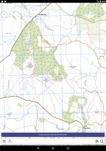 Exmoor Outdoor Offline Map Screen 3