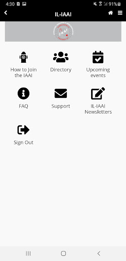 Android application ILLINOIS Chapter of the IAAI screenshort