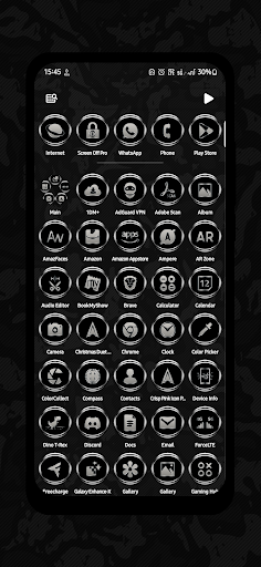 Screenshot of Gleaming Metal Icon Pack