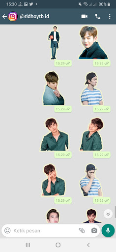 Stiker WA Yoo Seung Ho Korean Drama WAStickerApps