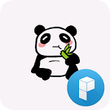 Funny panda launcher theme icon