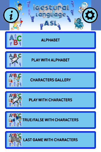 Android application iGestural Language ASL II screenshort