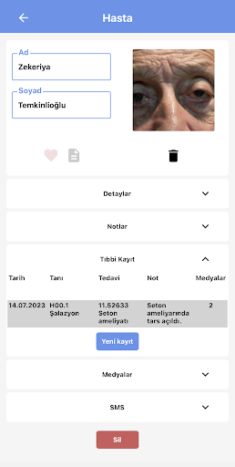 PRMS Hasta Kayıt Bulut Servisi Screen 3