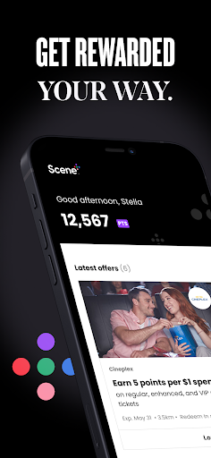 Android application SCENE+ screenshort