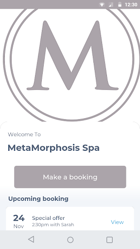 Android application MetaMorphosis Spa screenshort