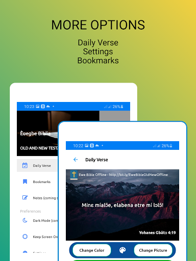 Ewe and English Bible offline screenshot 12