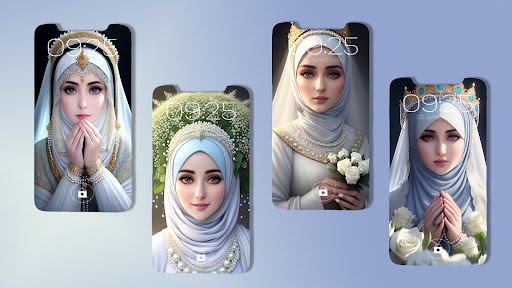 Android application Cute Hijab Girl Wallpaper screenshort