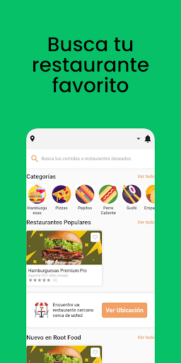 Android application Root Food screenshort