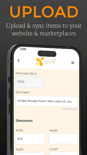 PH9 Mobile Manager Screen 2