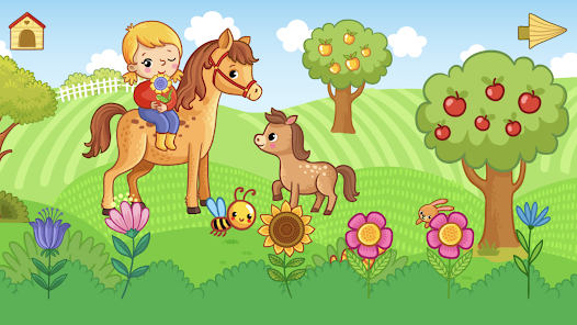 Funny Farm for toddlers. Kids puzzle with animals!  screenshots 13