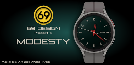 Android application [69D] Modesty analog watchface screenshort