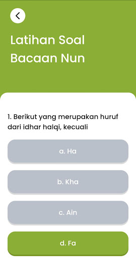 Tajwid Tutor Screen 2