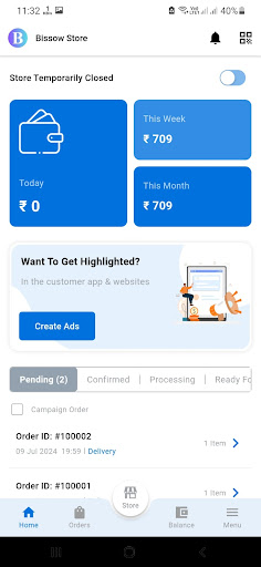 Android application Bissow Store screenshort