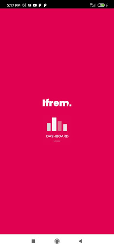 Android application Dashboard screenshort