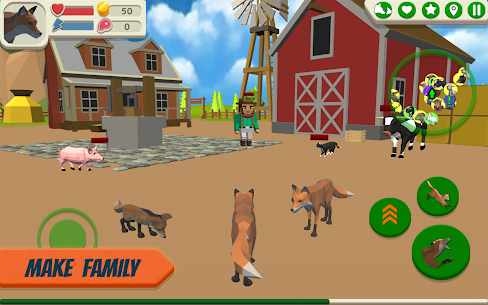 Fox Family Animal Simulator v1.0792 MOD APK(Unlimited money)Free For Android 8