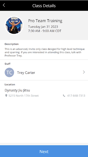 Dynasty Jiu Jitsu Screen 3