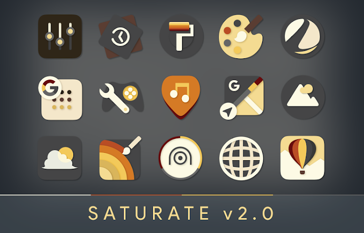 Saturate - Free Icon Pack - 15.0.0 - (Android)