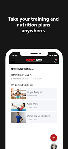 Screenshot of Impact Zone Fitness NJ