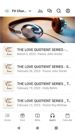 Screenshot of Fox Valley Church WI