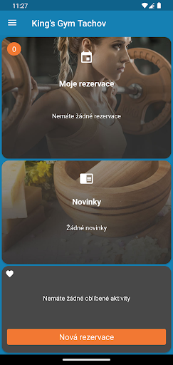 Android application King's gym Tachov screenshort
