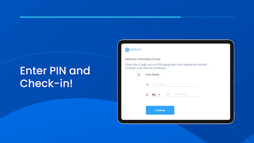 Certify.me KIOSK Screen 3