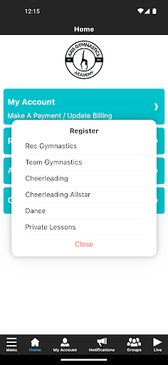 Axis Gymnastics Academy Screen 3
