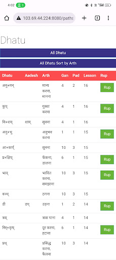 Saral Sanskrit Screen 3