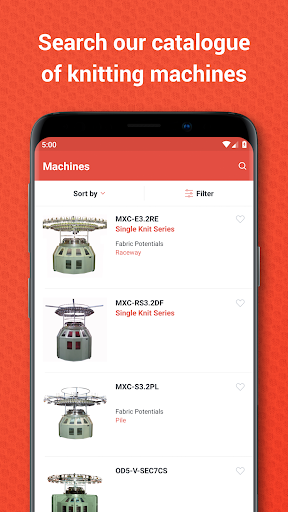 Android application Monarch Knitting Machinery screenshort