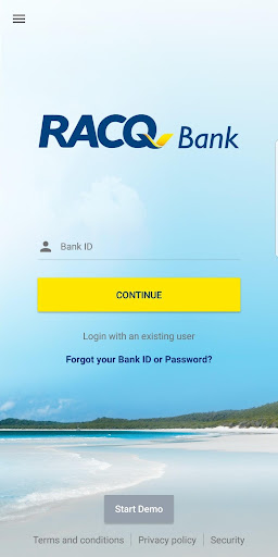 Android application RACQ Bank screenshort