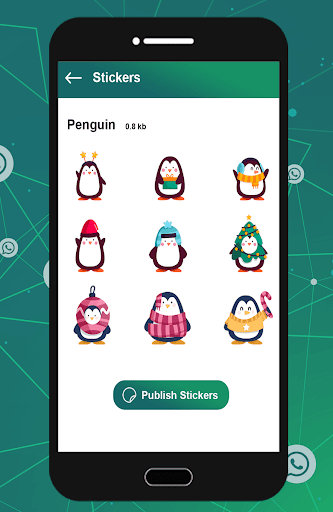 Android application WASticker : Stickers and Emoji screenshort