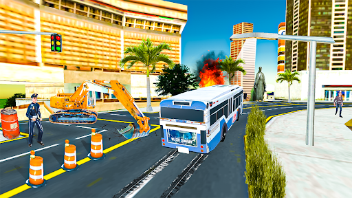 US Police Bus coach Simulator Screen 2