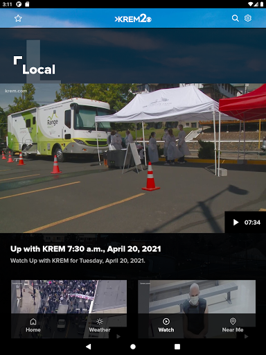 Screenshot of Spokane News from KREM