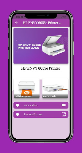 Android application HP ENVY 6055e Printer Guide screenshort