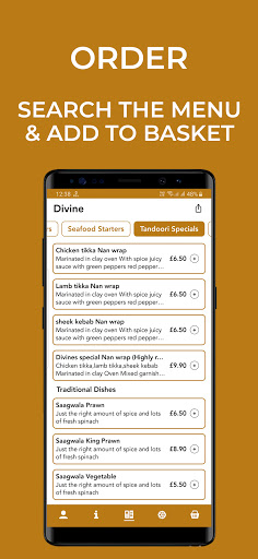Divine Restaurant Screen 2